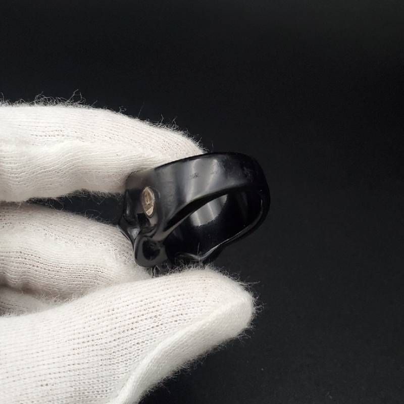 GARNI スカルリング ガルニ 指輪 黒 ブラック ドクロ アクリル GARNI Skull Acrylic Ring ガルニ リング 指輪 スカル アクリル