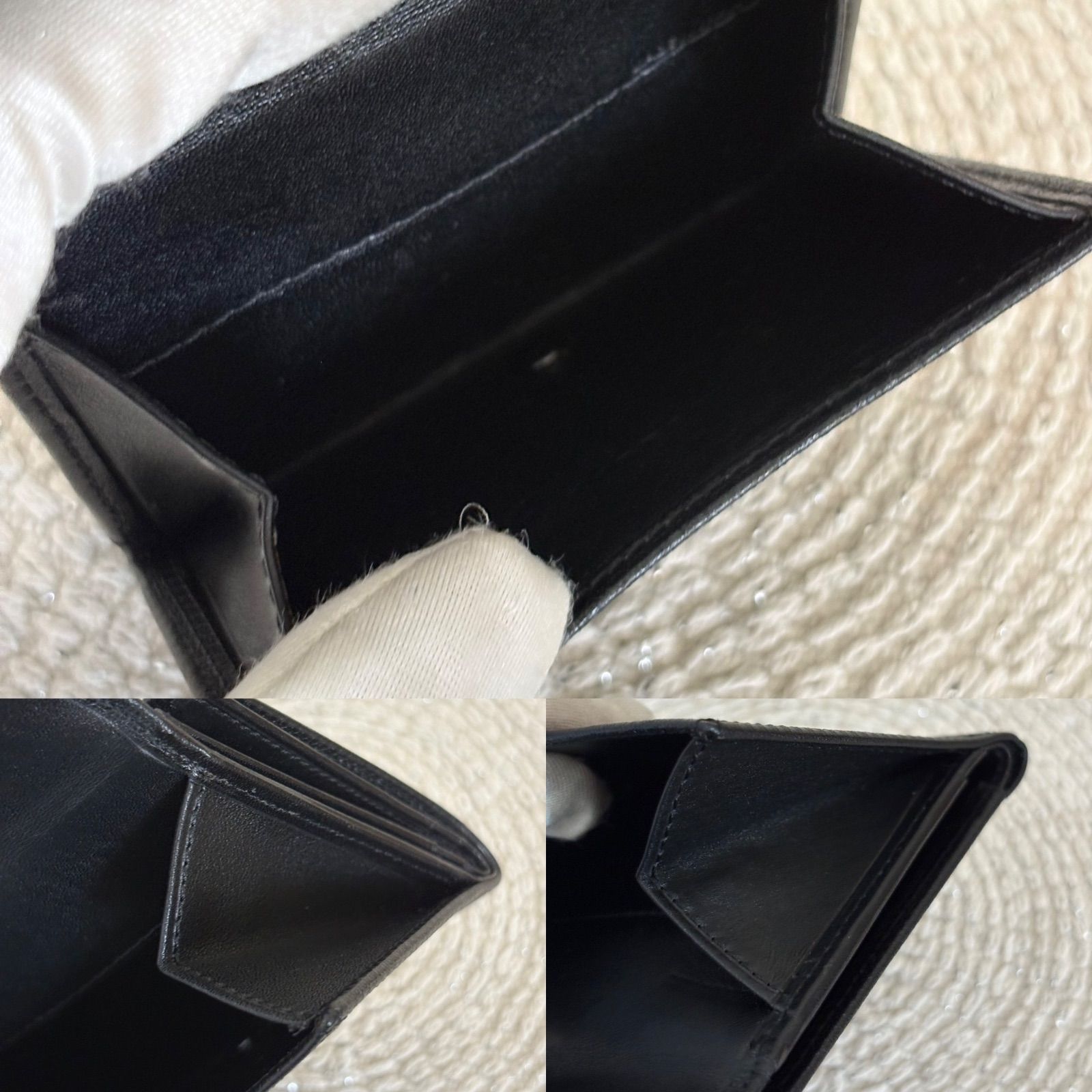 美品】クリスチャンディオール 二つ折り財布 ウォレット CDロゴ レザー