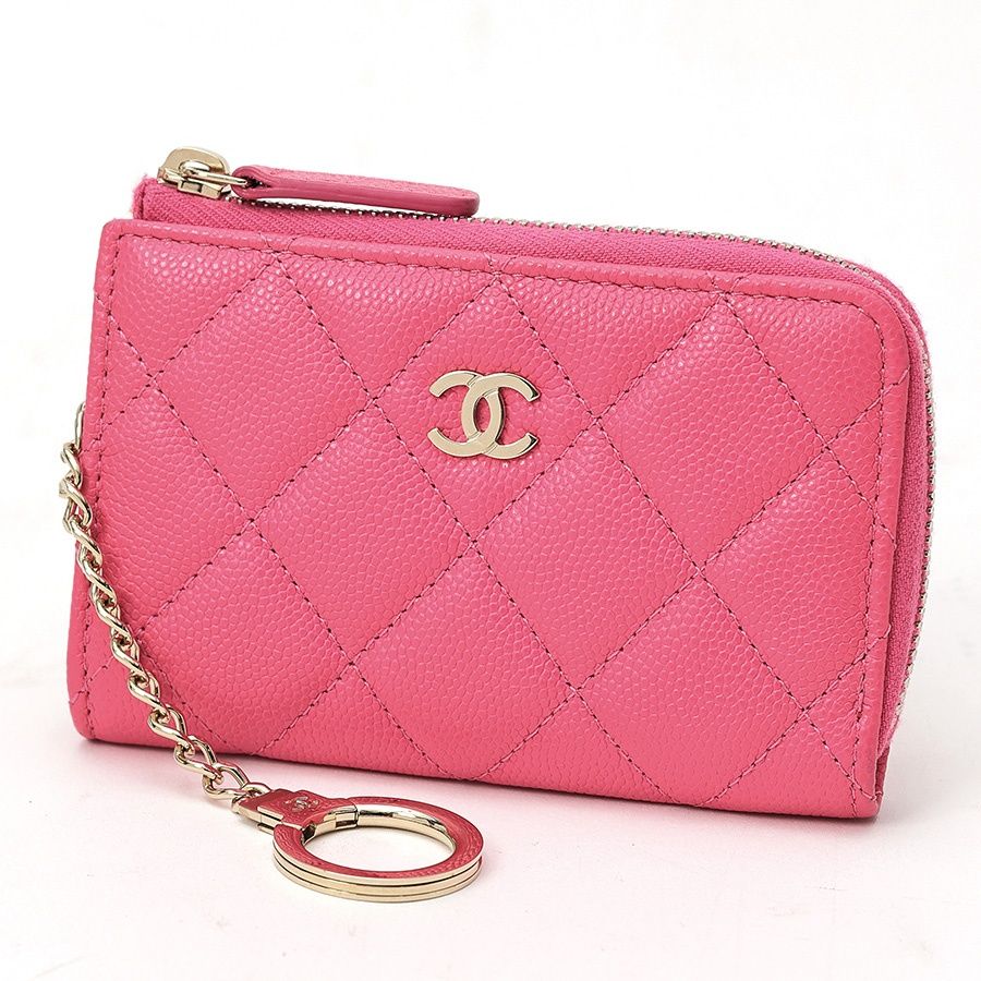 CHANEL シャネル　マトラッセ　キーリング付き　ケース シャネル / CHANEL マトラッセ キーリング付き L字ファスナー コイン