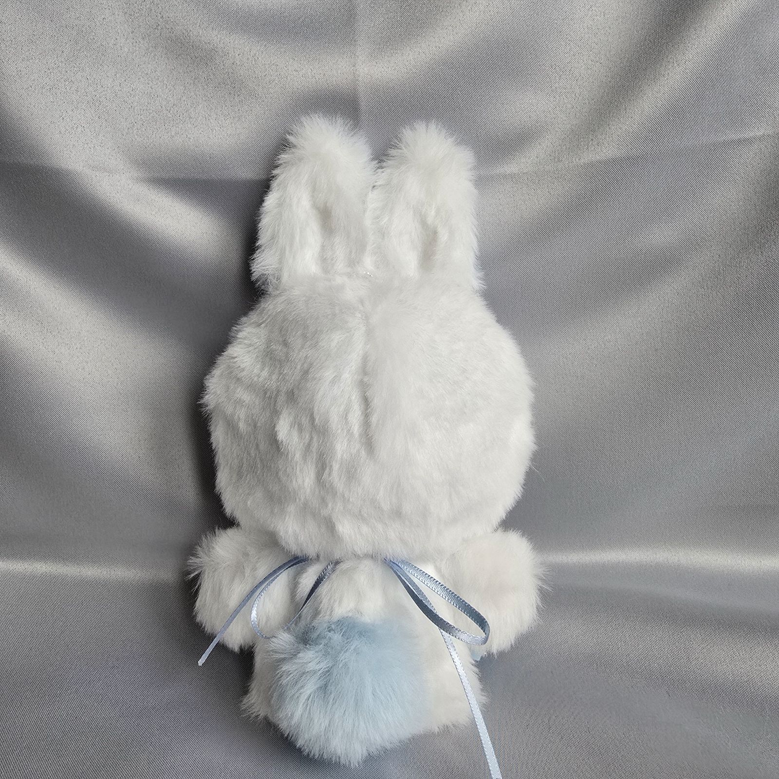 ちびぐるみ ぬい服 11cm 着ぐるみ 立ち耳うさぎ 白(内耳 スカイブルー