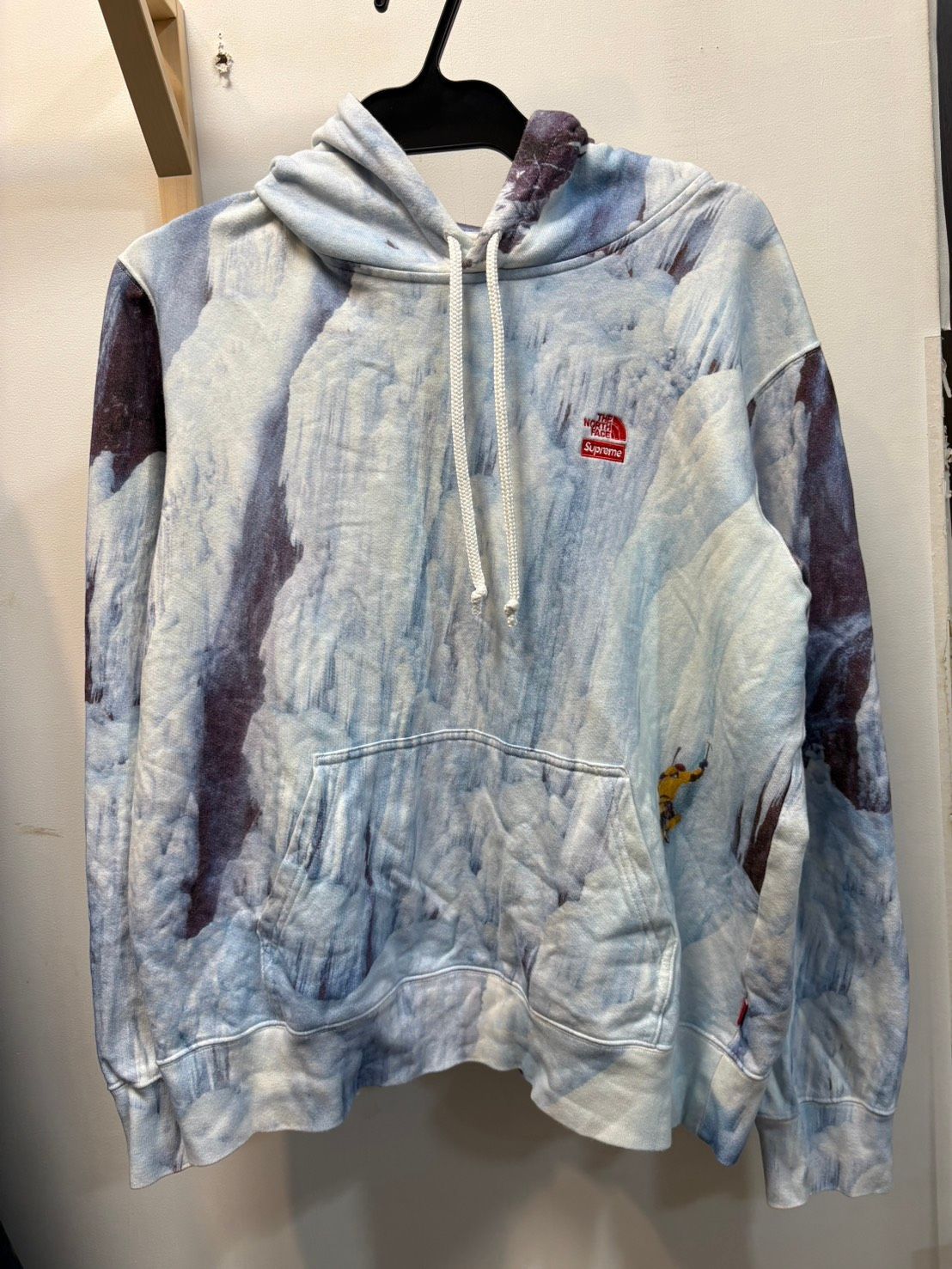 ◆THENORTHFACE×Supreme ノースフェイス シュプリーム コラボ パーカー アイスクライム Mサイズ NT12100I 中古◆22313★