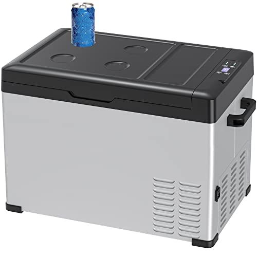Sumeriy 車載冷蔵庫 40L -20℃?20℃ 急速冷凍 大容量 省エネ 2WAY電源対応 DC12V24V/AC100V 車載家庭両用 静音 スマート管理 低電圧保護 ポータブル冷蔵庫 日本語版取扱説明書付属送料無料
