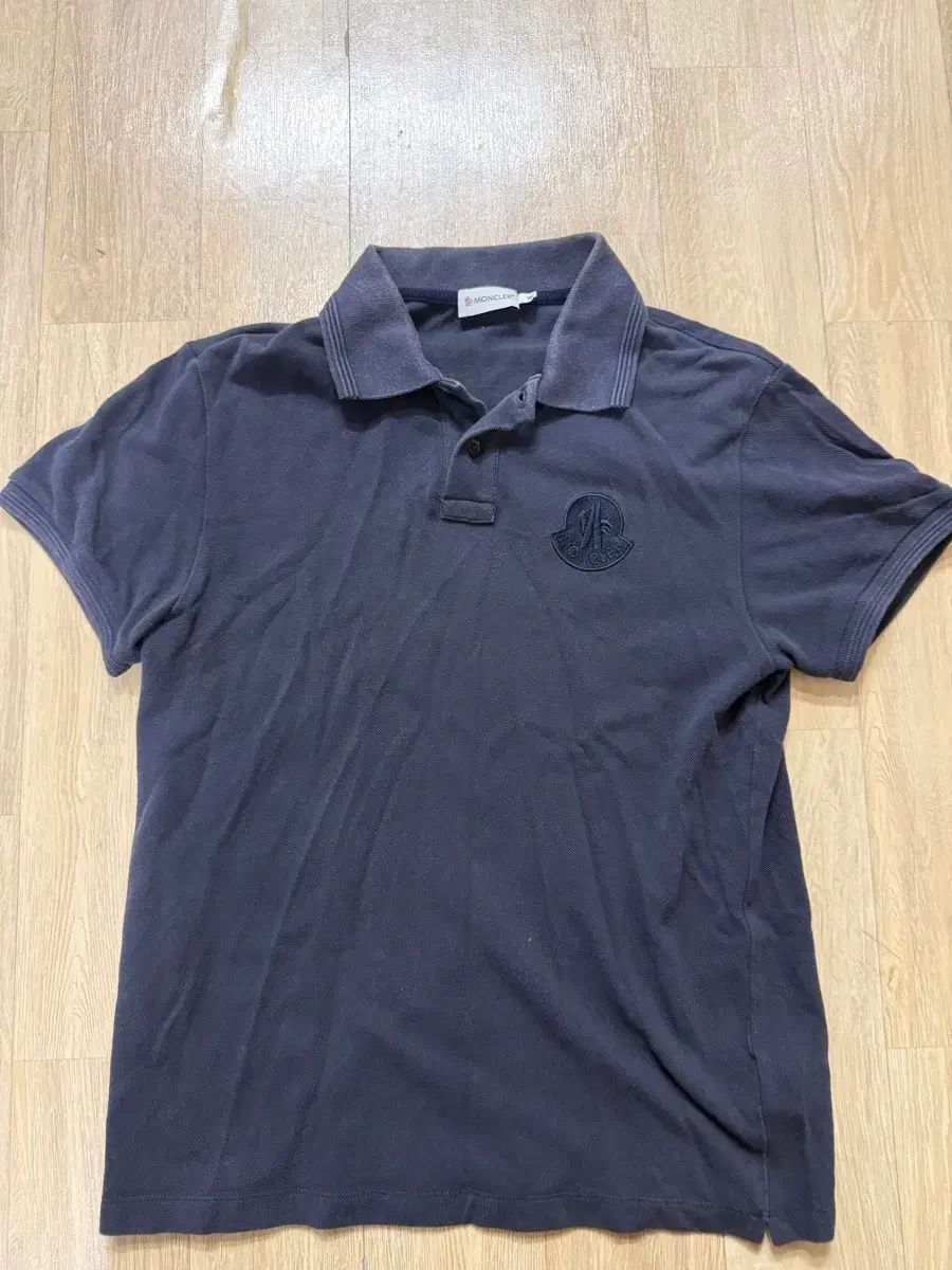 MONCLER モンクレール ロゴ カラーTシャツ ネイビー m 【公式通販】