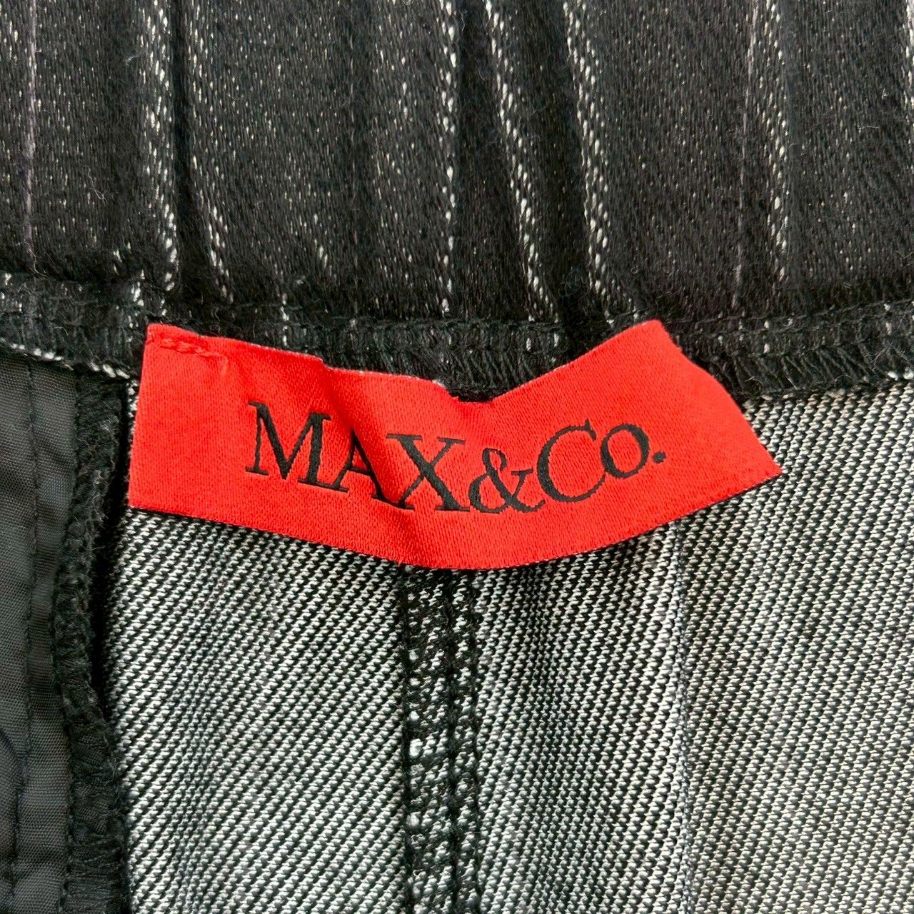Max&Co. マックスアンドコー ストライプワイドパンツ ストライプ柄