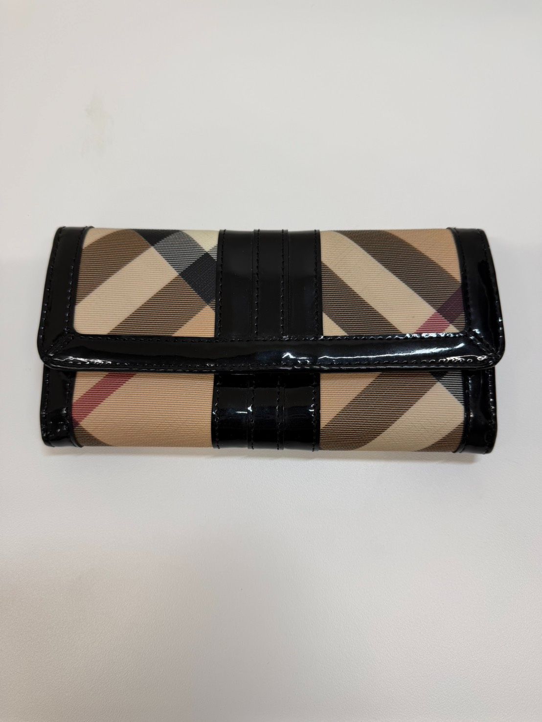 新品未使用】Burberry バーバリー 長財布 ノバチェック PVCレザー