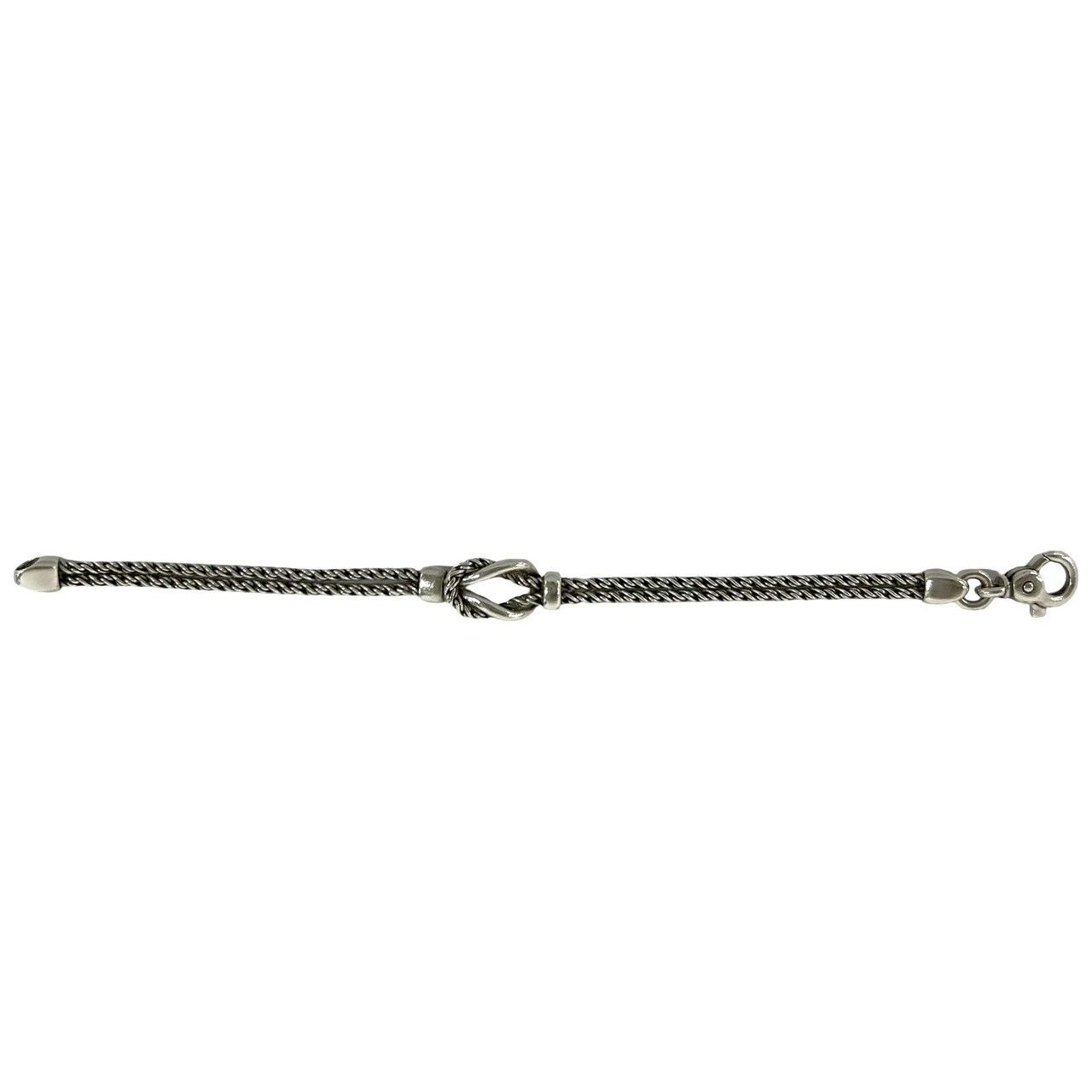 極 美品 TIFFANY&Co. ティファニー ダブルロープ センターノット