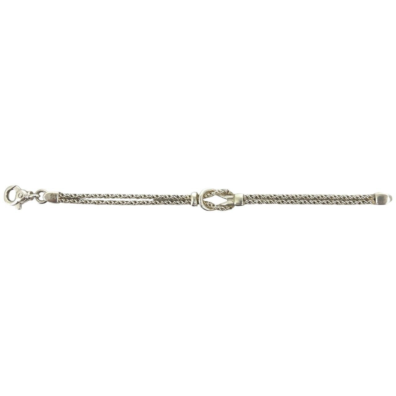 極 美品 TIFFANY&Co. ティファニー ダブルロープ センターノット