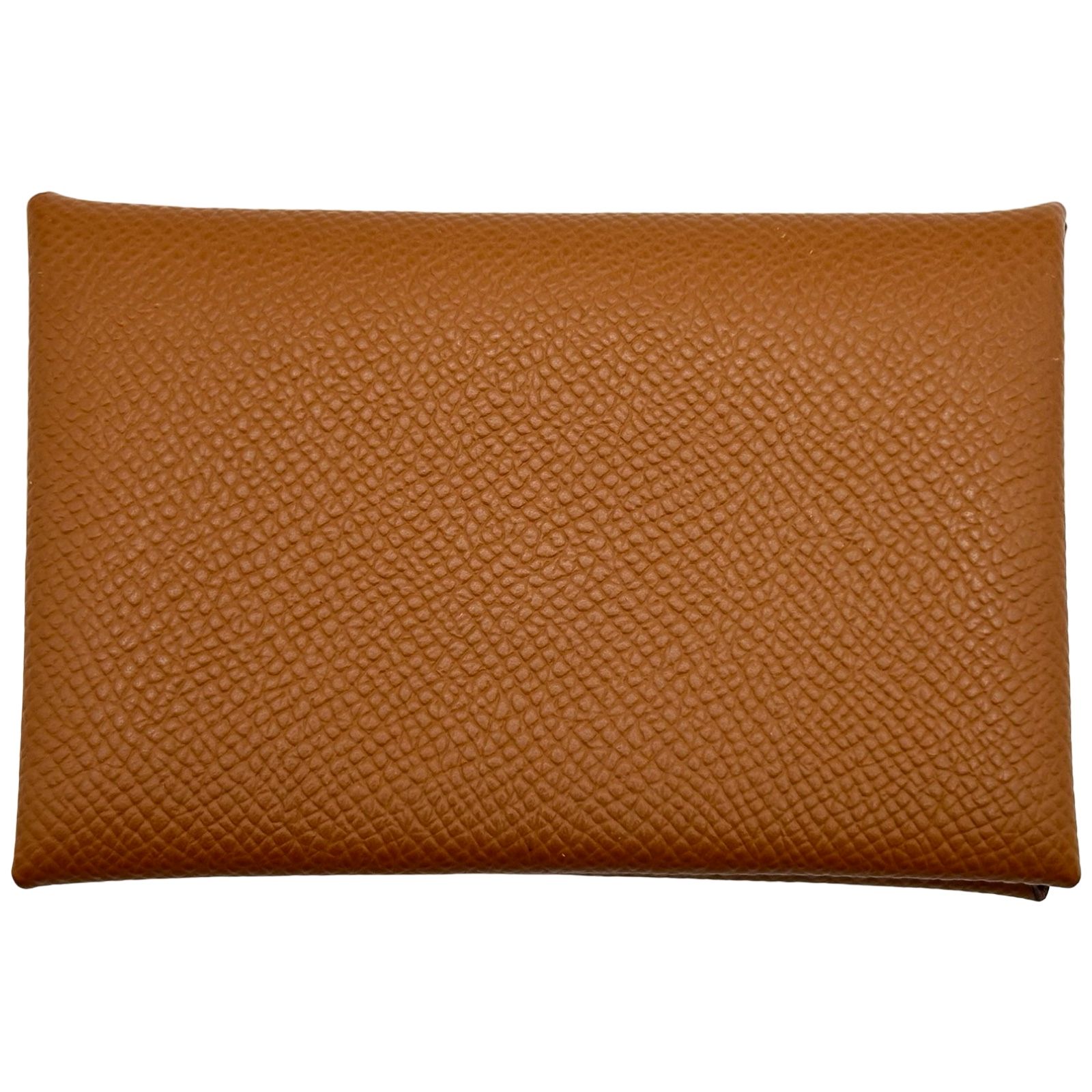 エルメス HERMES カルヴィ B刻印 ゴールド シルバー金具 エプソン ユニセックス カードケース