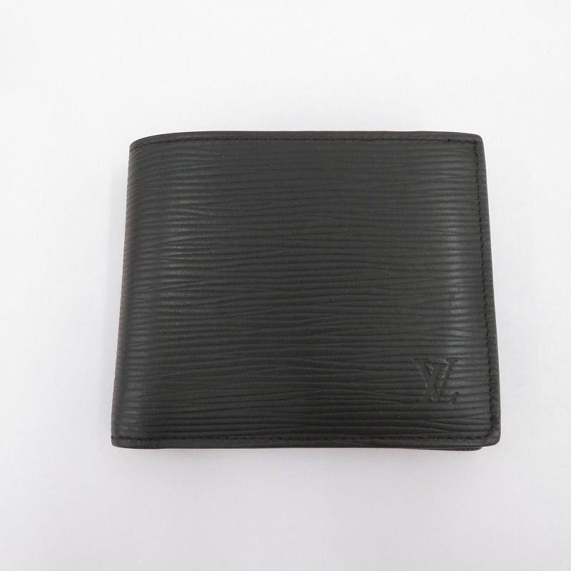 【瀬戸大橋店】 中古 LOUIS VUITTON | ルイ・ヴィトン 二つ折り財布 ポルトフォイユ・マルコ NM M62289 エピ ブラック 【125】