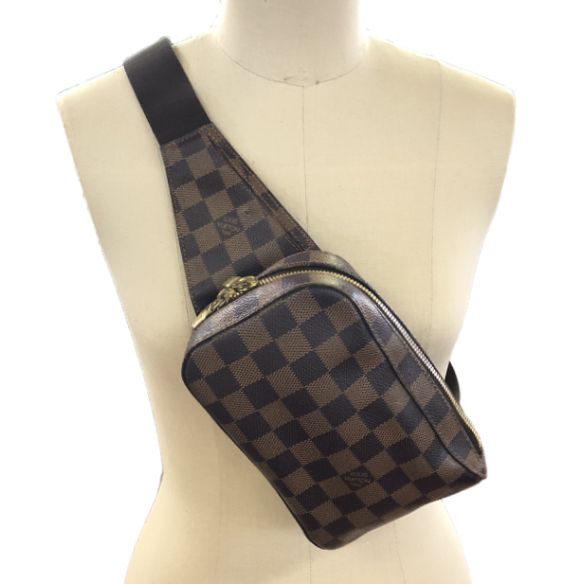 LOUIS VUITTON ルイヴィトン ジェロニモス ダミエ ボディバッグ N51994 ブラウン メンズ 中古 T11392354