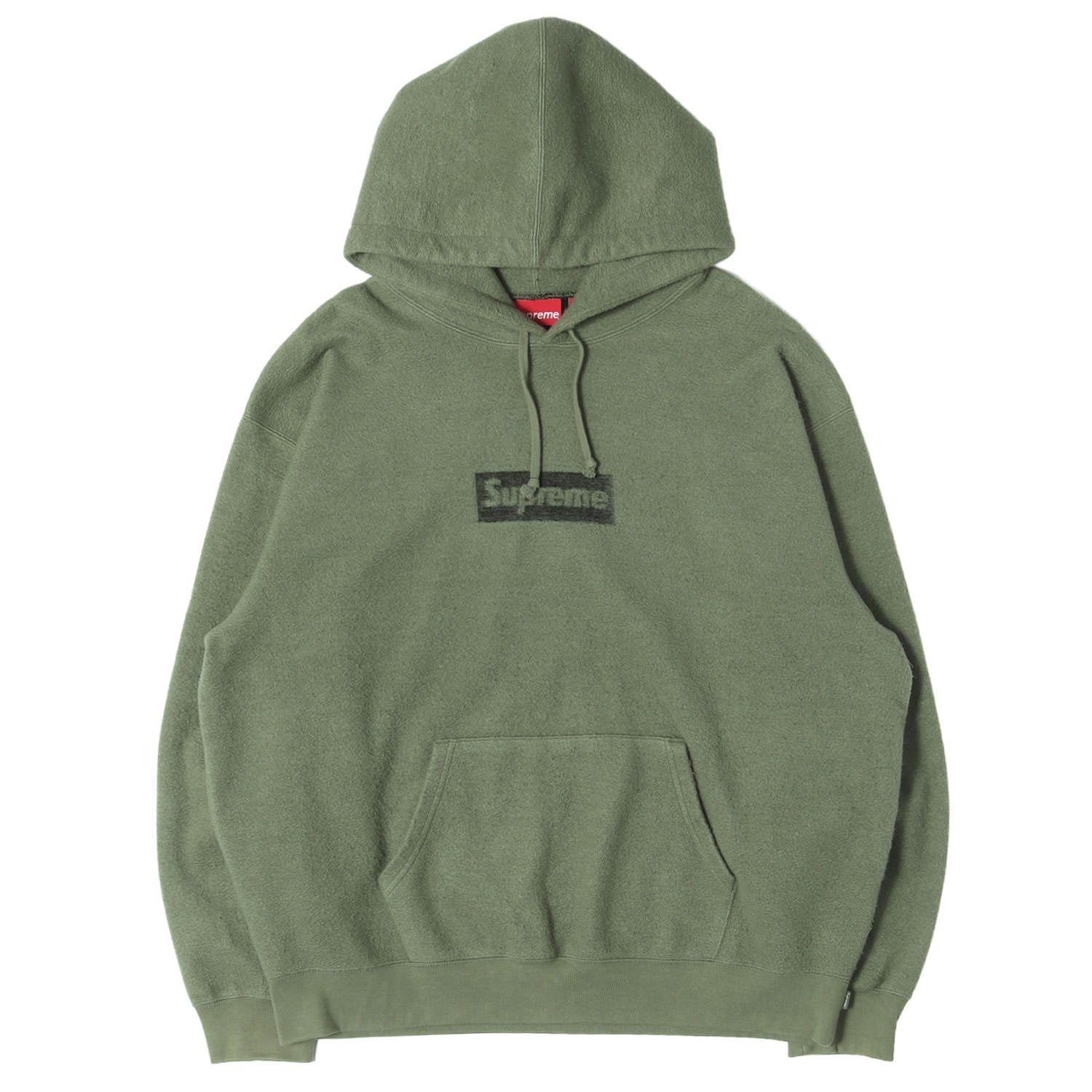 Supreme シュプリーム パーカー ライトオリーブ サイズ:XL 23SS インサイドアウト ボックスロゴ スウェットパーカー Inside Out Box Logo Hooded Sweatshirt トップス フーディー プルオーバー【中古】