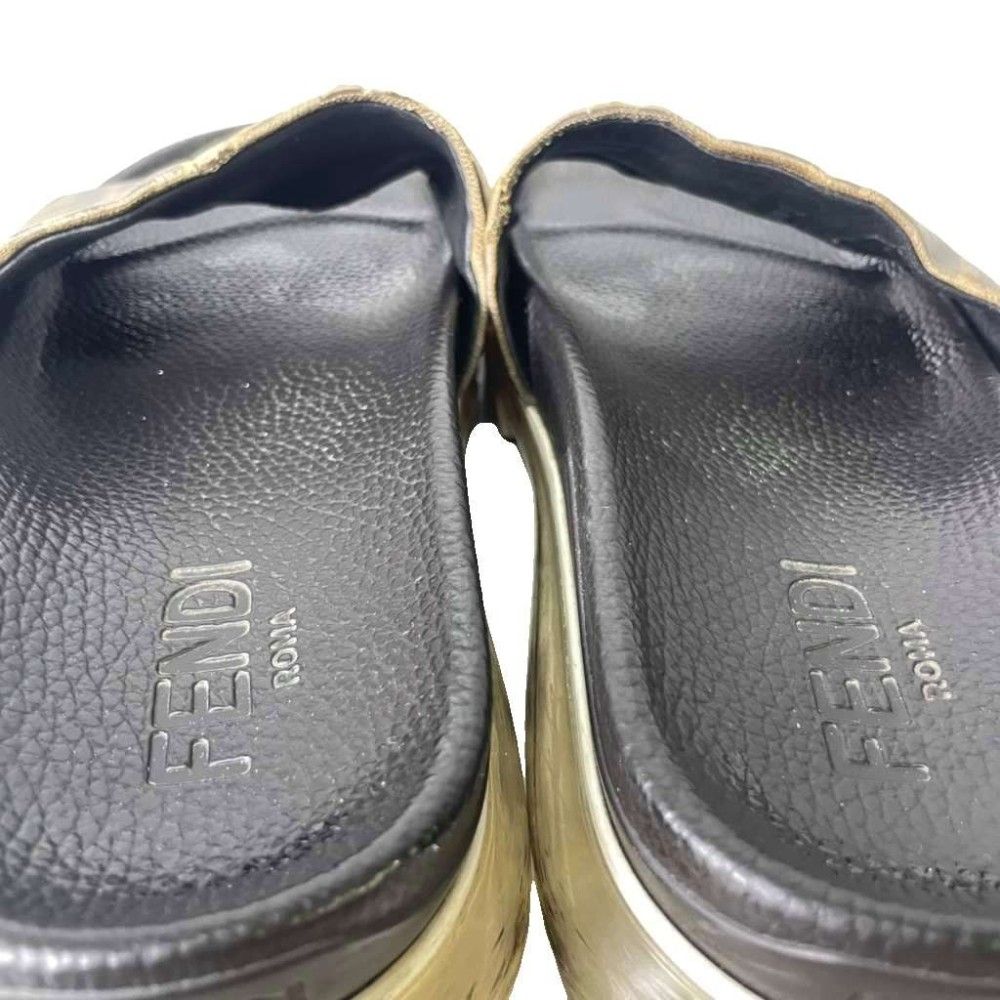FENDI フェンディ スライドサンダル 7X1233 サイズ6 フェンディ FENDI スライドサンダル ラバーロゴ ズッカ柄 7X1233 8