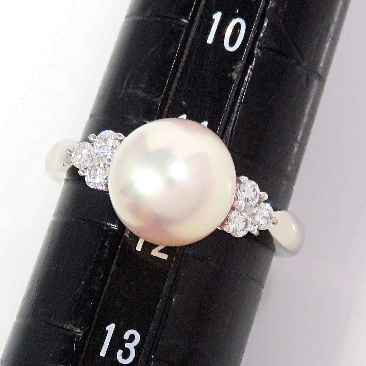 MIKIMOTO ミキモト Pt950 パール ダイヤモンド リング プラチナ - メルカリ