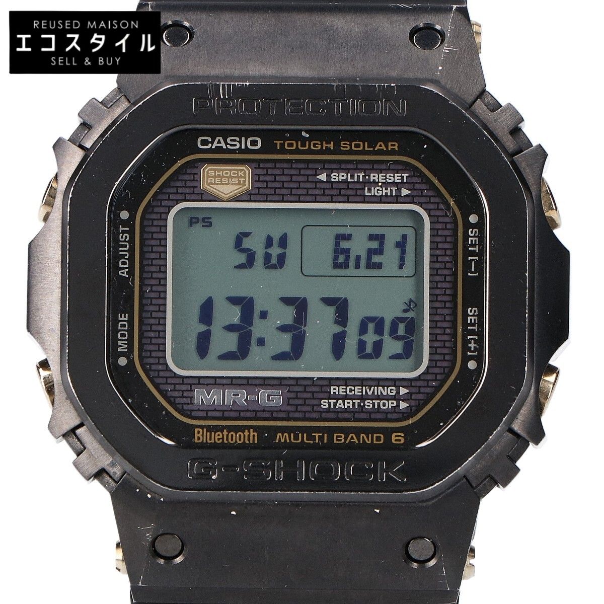 G-SHOCK　ジーショック　MRG-B5000R-1JR チタン＆コバリオン ラバーバンド タフソーラー電波