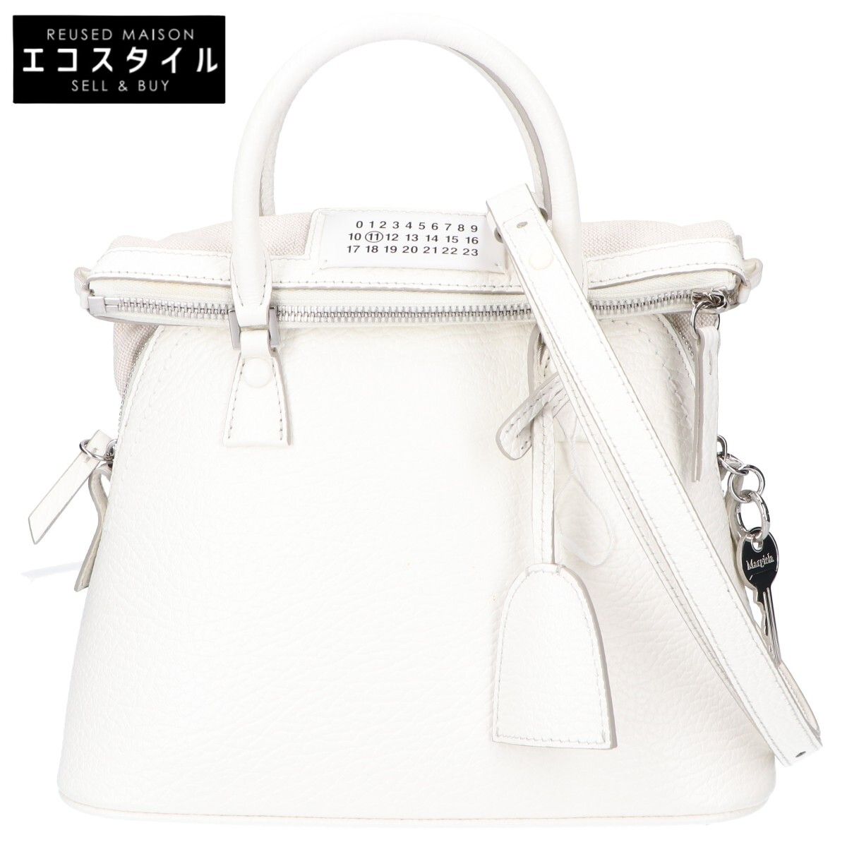Maison margiela メゾンマルジェラ S56WG0082 ホワイト 5ACミニ 2WAYハンドバッグ -