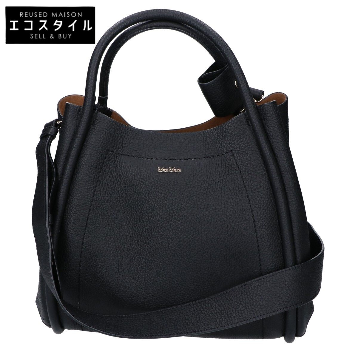 Max Mara　マックスマーラ　26SS カーフレザー マリン スモールバッグ 2WAYショルダーバッグ
