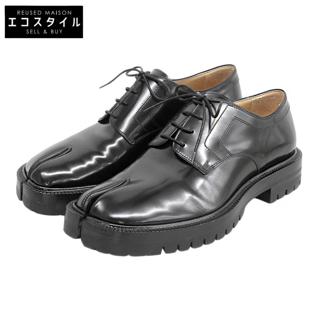 Maison margiela メゾンマルジェラ 美品 TABI COUNTY LACE-UP タビ レースアップ シューズ メンズ ブラック 41 S57WQ0188 41