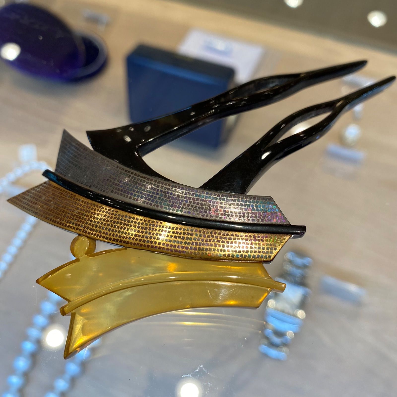本べっ甲　蒔絵　かんざし　13g　新C8-0719☆ 7,600円