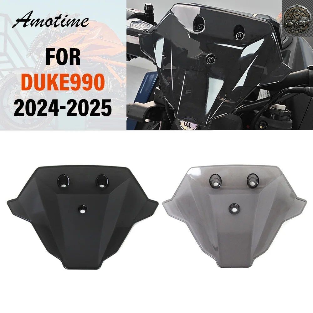 MOTORCYCLE WINDSHIELD FLYSCREEN WINDSCREEN SCREEN WIND DEFLECTOR 990 DUKE 990DUKE 990 DUKE 2024