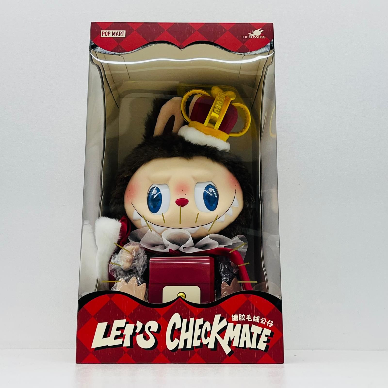 物流センター】 中古 LABUBU(王冠) ぬいぐるみ 「THE MONSTERS Let's