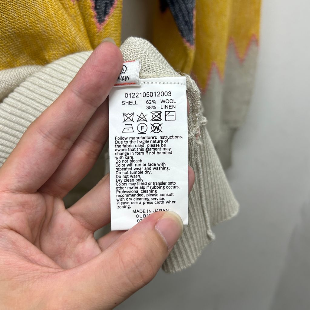 visvim ビズビム 22SS AMPLUS KNIT L/S ZIG-ZAG サマーニット