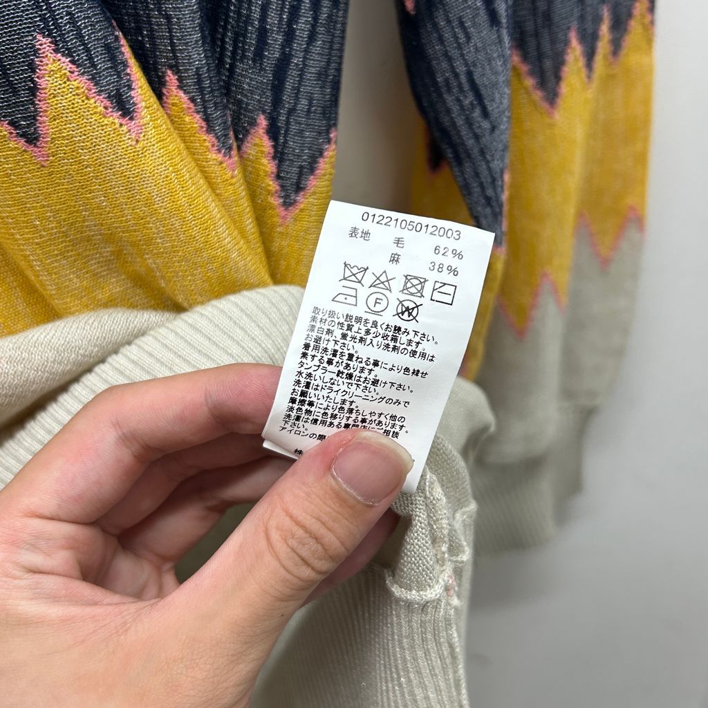 visvim ビズビム 22SS AMPLUS KNIT L/S ZIG-ZAG サマーニット