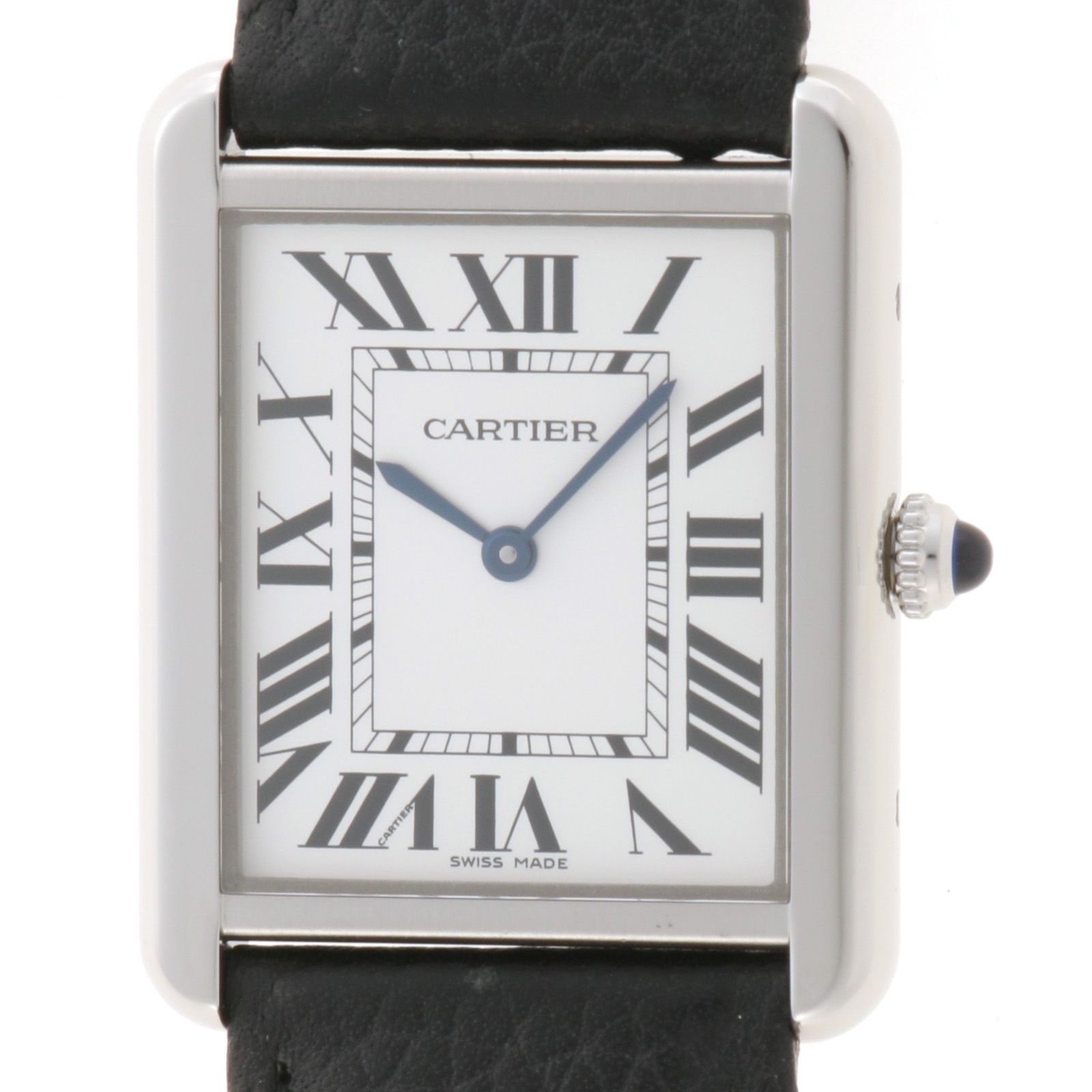 CARTIER カルティエ タンク・ソロLM WSTA0028 腕時計 ステンレススチール シルバー レディース【中古】
