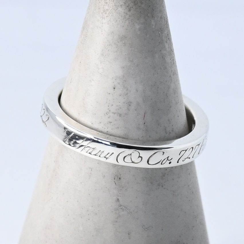 研磨済】TIFFANY＆Co. ノーツナロー ニューヨーク リング 7.5号