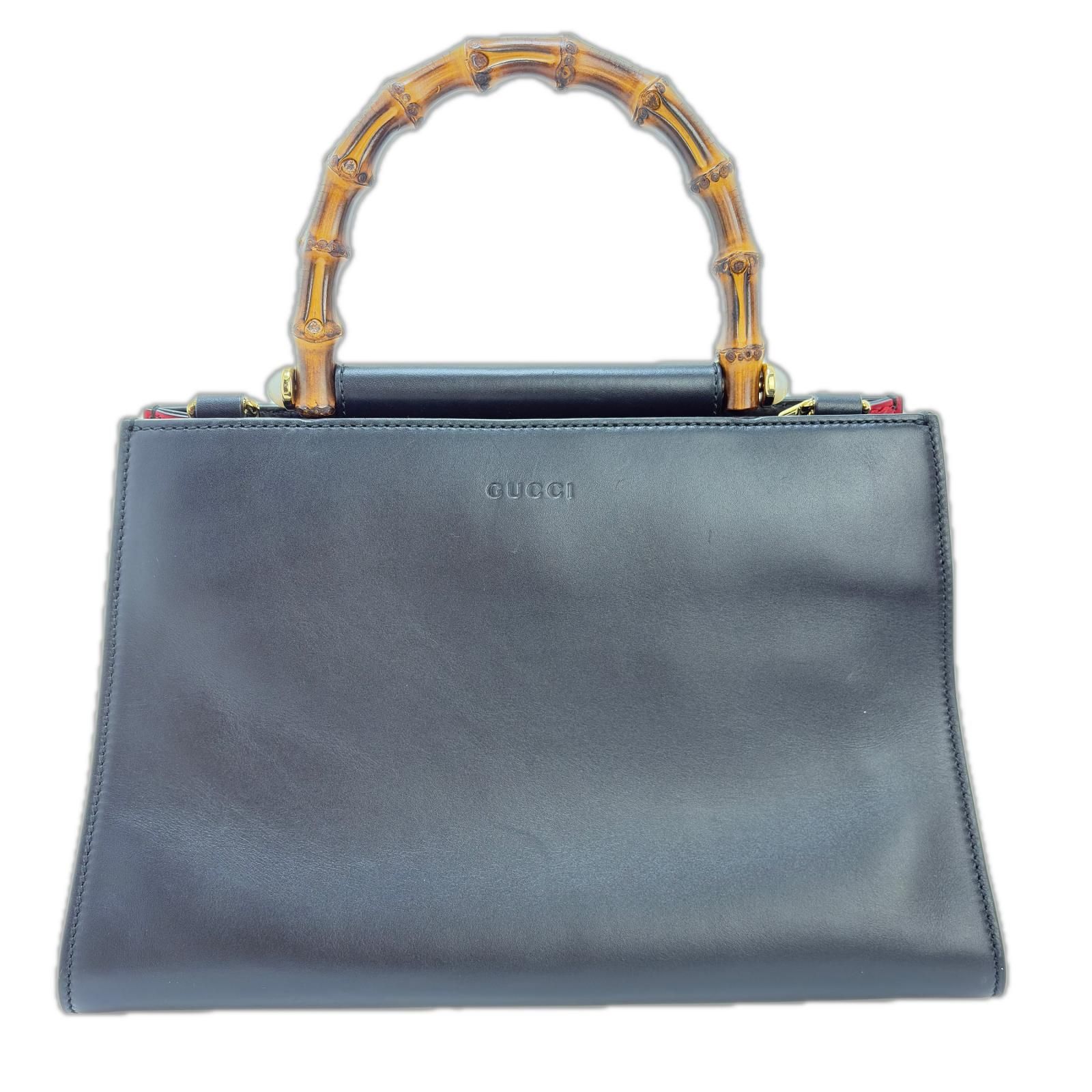 GUCCI グッチ ニムフェア 2wayバッグ 459076 レザー/バンブー ブラック