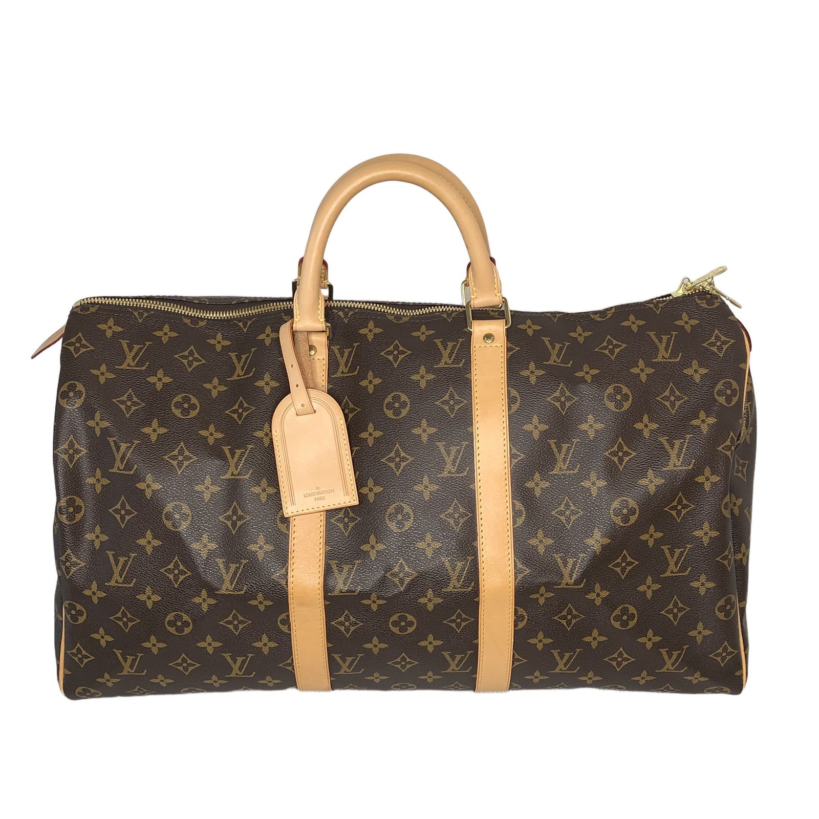 Louis Vuitton ルイヴィトン モノグラム キーポル50 ボストンバッグ M41426 ブラウン ユニセックス 中古 良好 T11381524