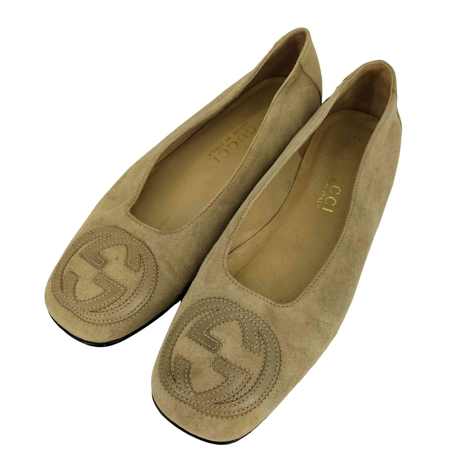 グッチ GUCCI GGロゴ スクエアトゥ ローカット パンプス レディース 35 1/2 6,848円