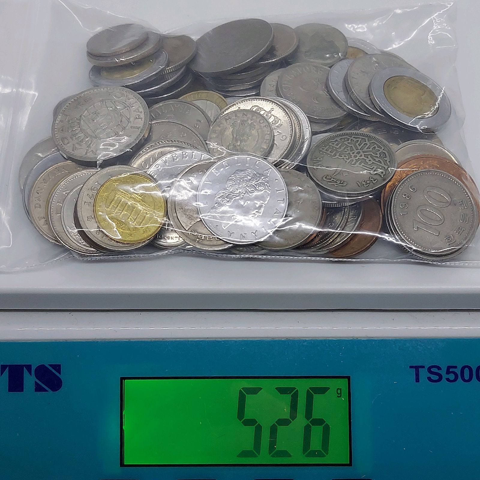 外国コイン まとめて 約0.5kg(袋込み) 海外硬貨 古銭 アメリカ