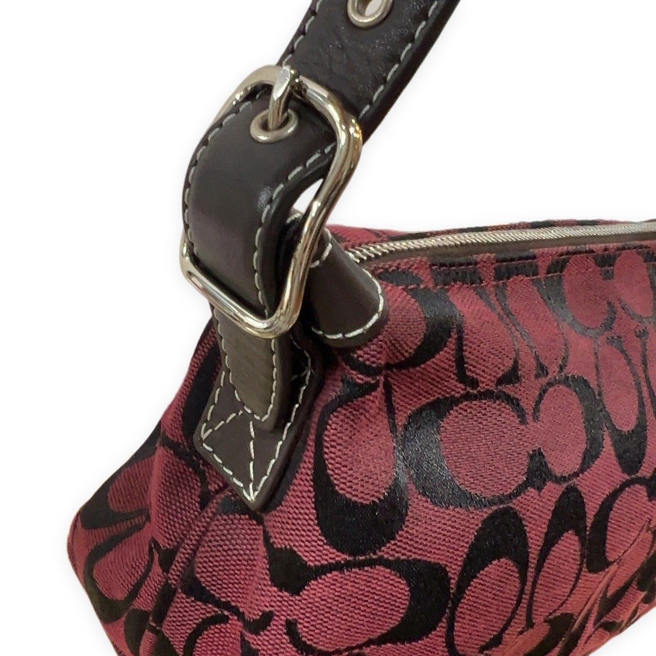 COACH コーチ ショルダーバッグ シグネチャー バーガンディー ワン
