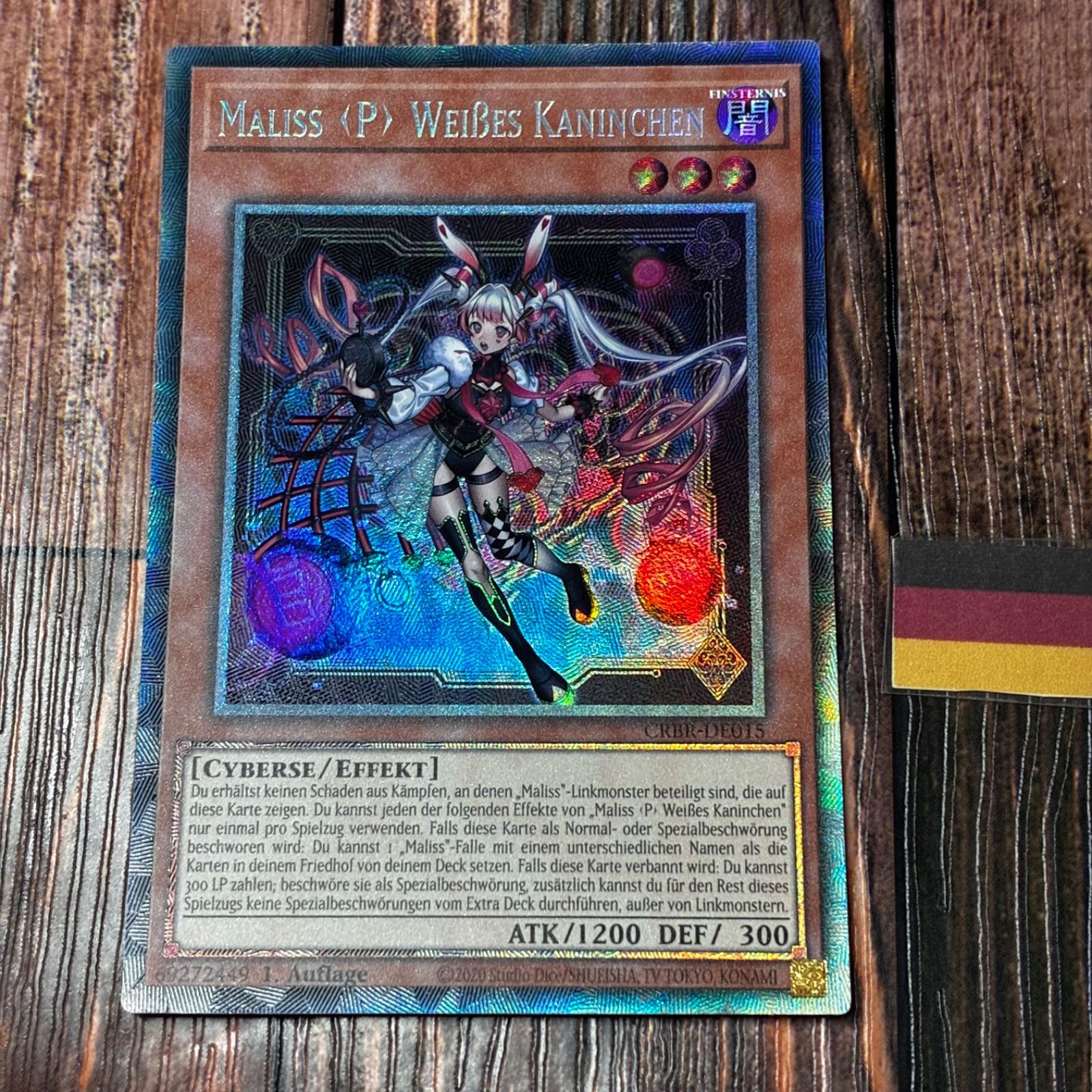 遊戯王【ドイツ版‼️】5028 遊戯王 ドイツ版 EU版 M∀LICE＜P＞White Rabbit コレクターズレア