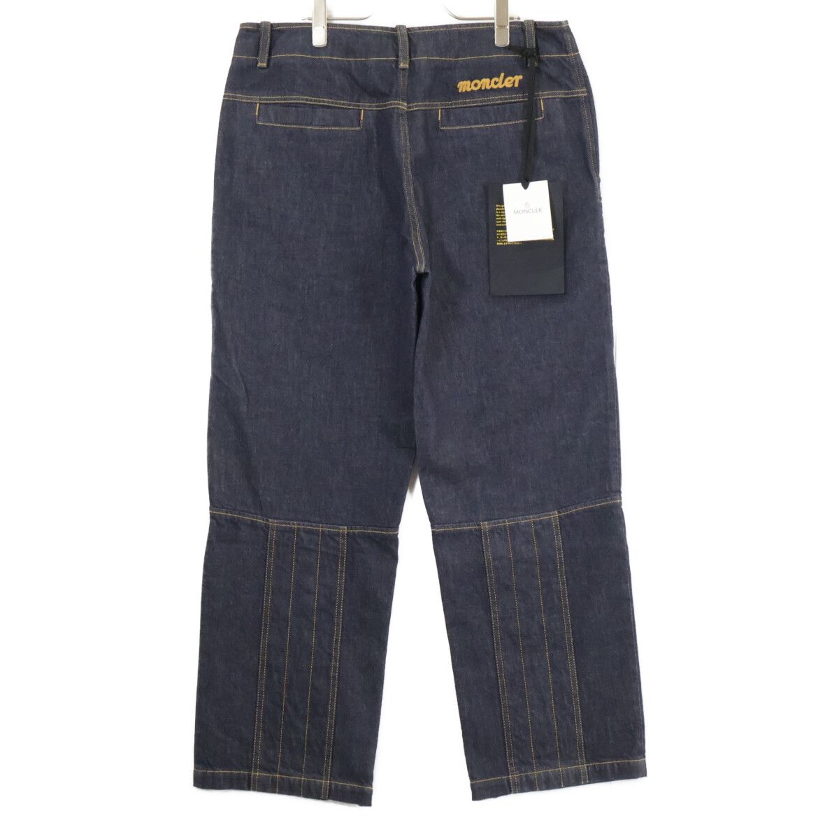 MONCLER モンクレール GENIUS 3 ジーニアス3 x MERCEDES-BENZ BY NIGO【新品同様/24年製】K14012A00002 PANTALONE ロゴ刺繍 ジップフライ デニムパンツ 48 MONCLER モンクレール GENIUS 3 ジーニアス3 x MERCEDES-BENZ BY NIGO