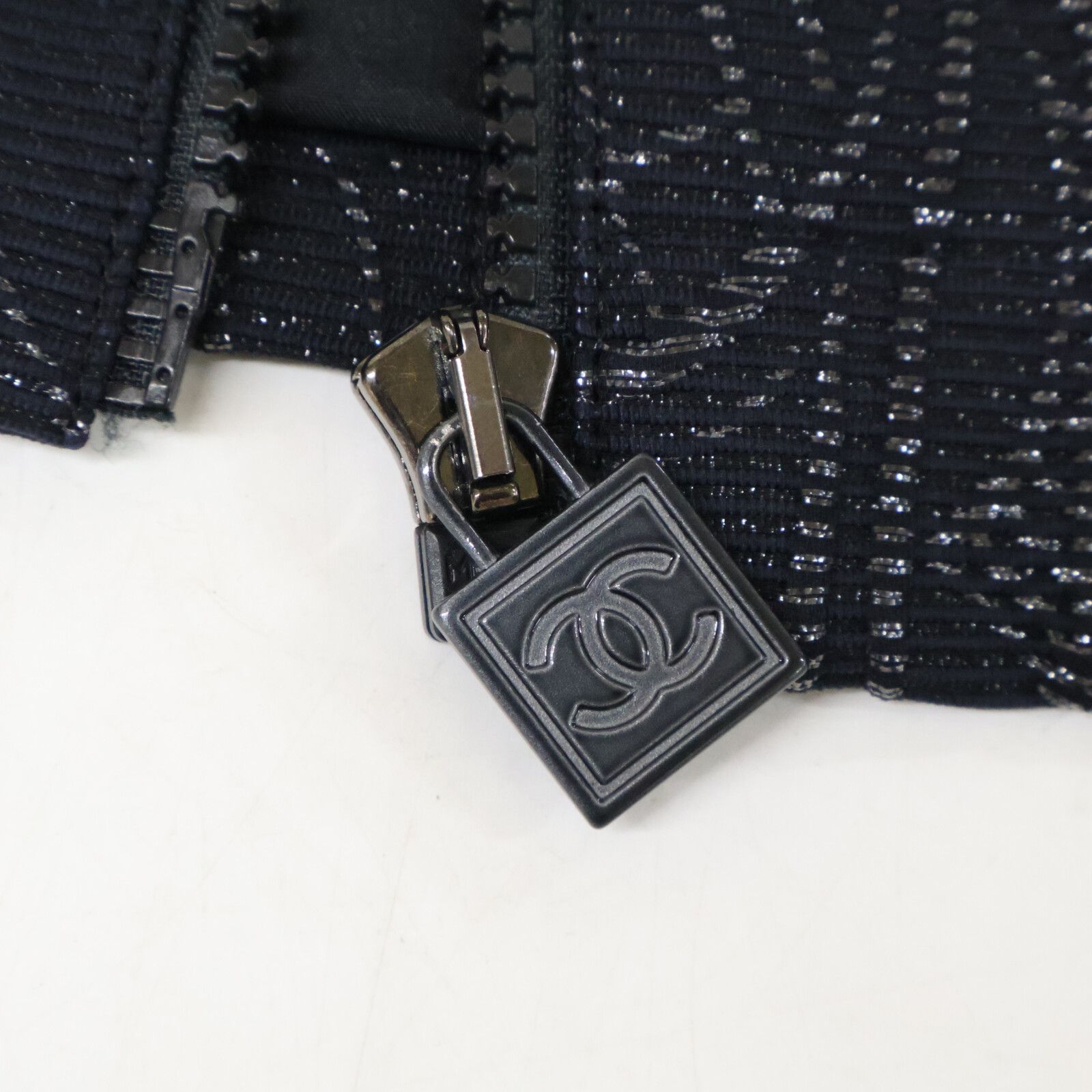 CHANEL シャネル 【美品】P35265V23151 スポーツライン 総柄 シルク混