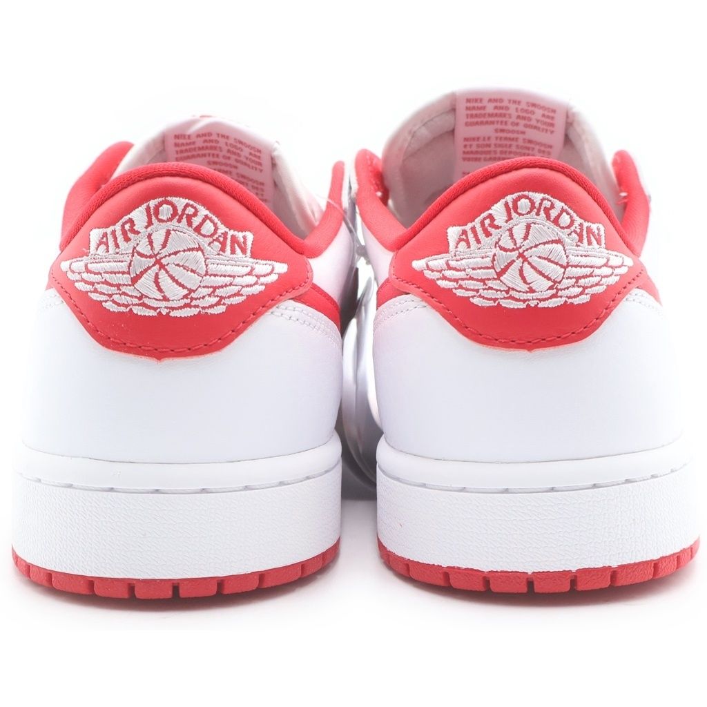 NIKE (ナイキ) AIR JORDAN 1 RETRO LOW OG WHITE AND UNIVERSITY RED 