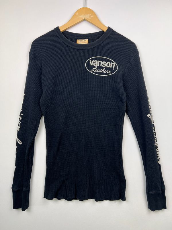 中古品】 VANSON バンソン L/S PRINT THERMAL TEE ロングスリーブ