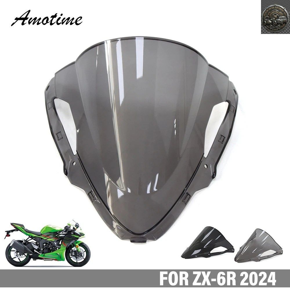 MOTORCYCLE WINDSHIELD WINDSCREEN DOUBLE BUBBLE KAWASAKI ZX6R 2024 ZX-6R 7,884円