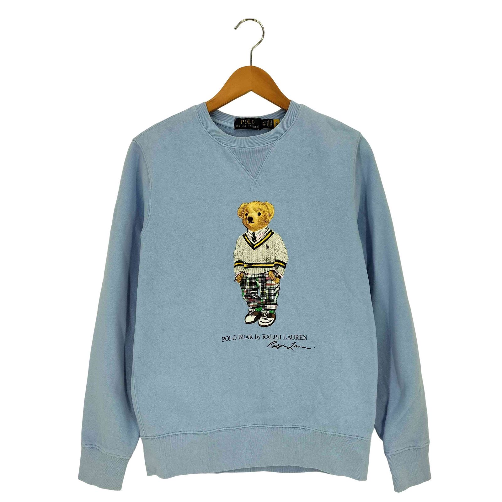 ポロラルフローレン POLO RALPH LAUREN 現行タグ Polo Bear Fleece Sweatshirt ポロベアプリント 裏起毛 スウェット レディース import：XS