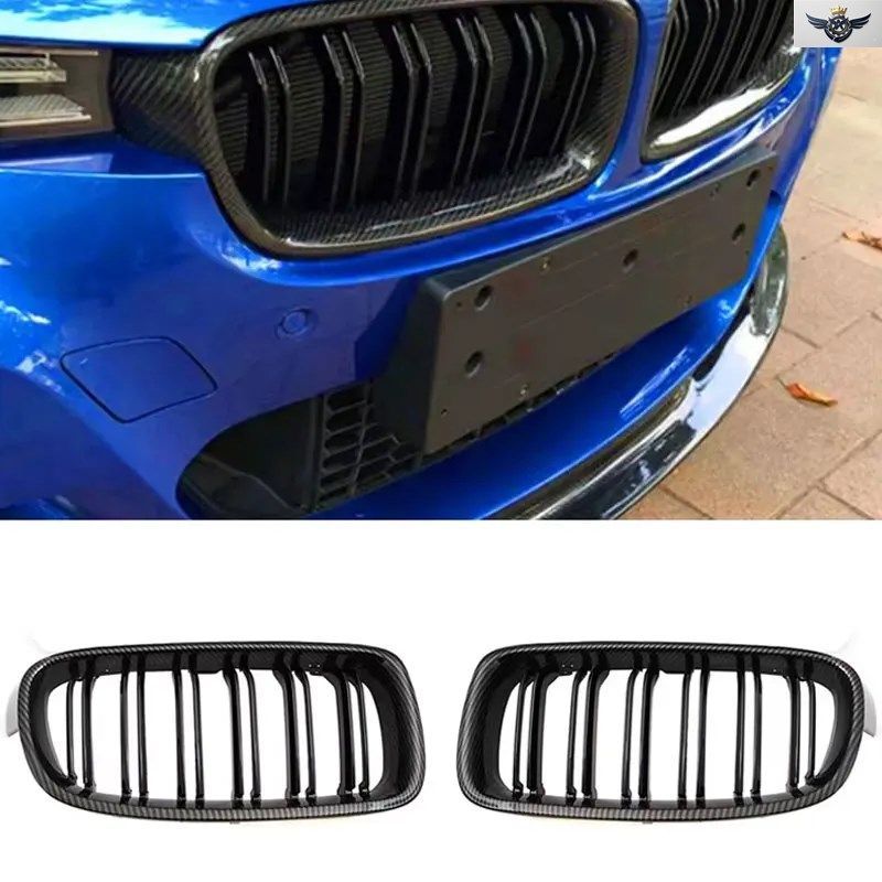 BMW 3シリーズ F30 F31 2012-2019 グロスデュアルラインキドニーグリル Mスタイル 320i 325i 328 GRILLZ