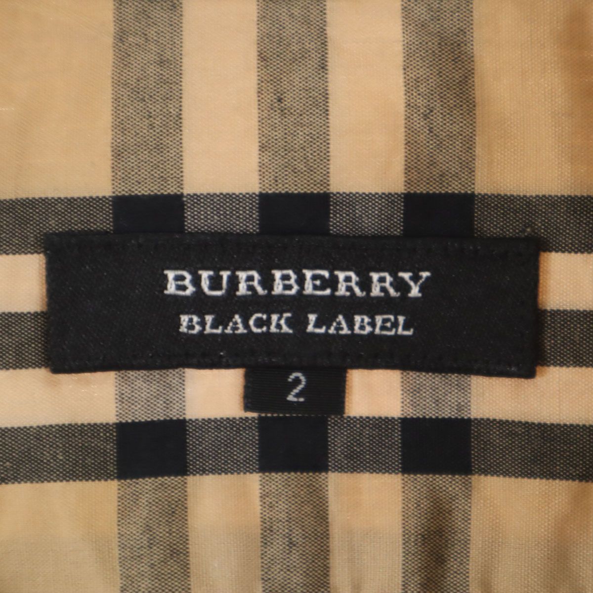 BURBERRY BLACK LABEL バーバリーブラックレーベル 日本製 チェック柄