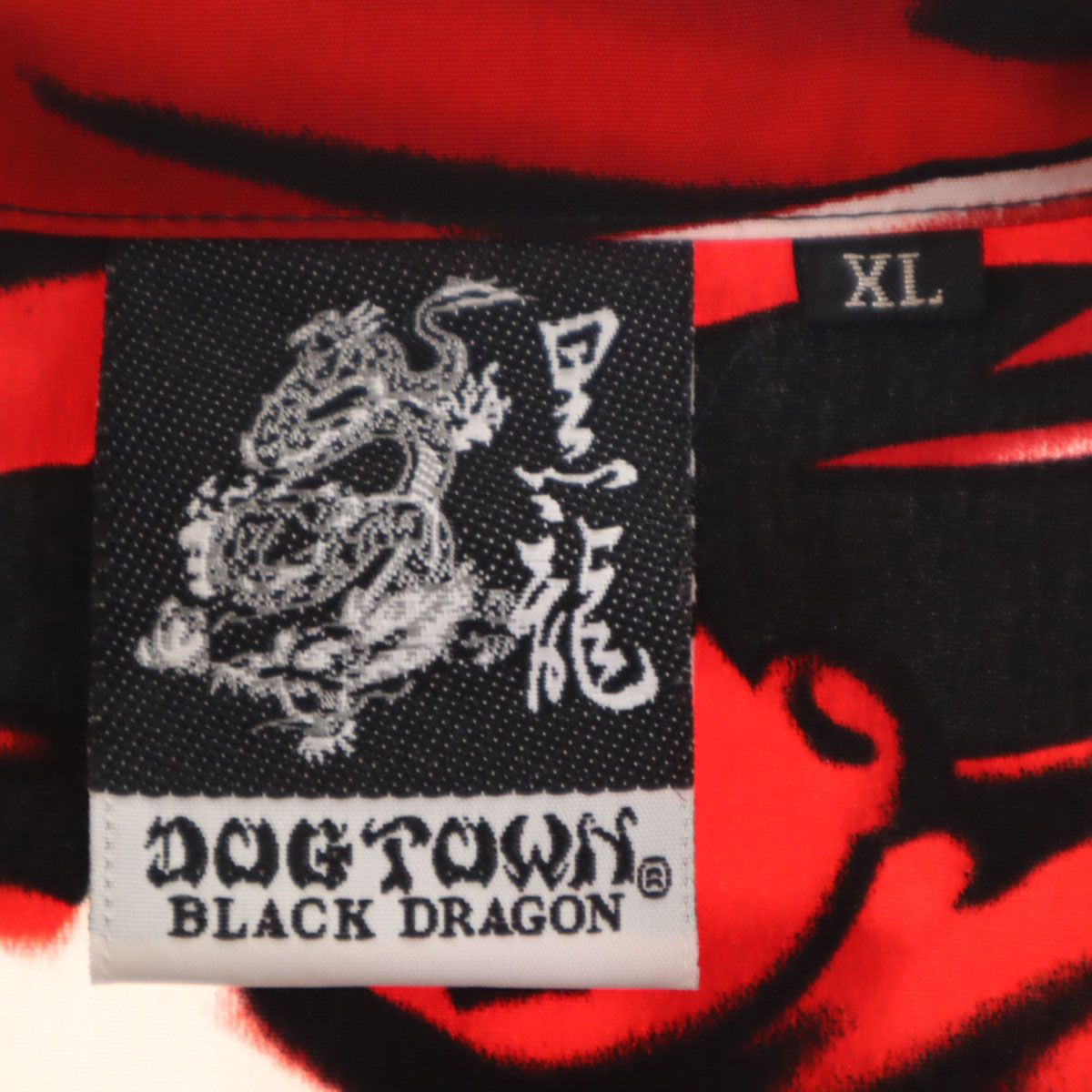 DOGTOWN ドッグタウン マリア 半袖 オープンカラーシャツ XL レッド