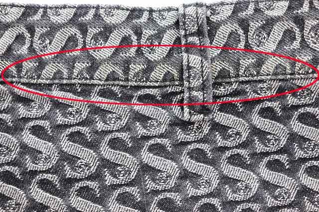 シュプリーム SUPREME MONOGRAM DOUBLE KNEE DENIM PAINTER PANT BLACK