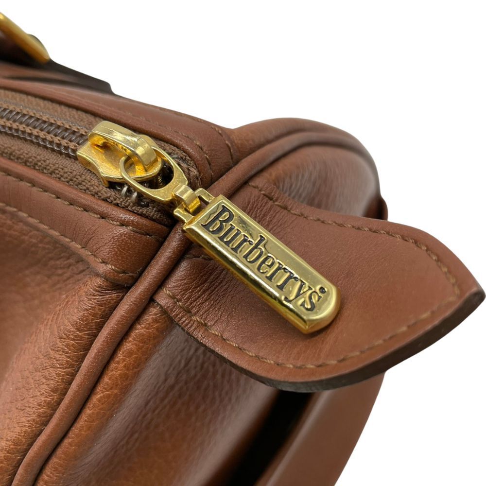 玉津店 中古】BURBERRY（バーバリー） ミニボストンバッグ レザー