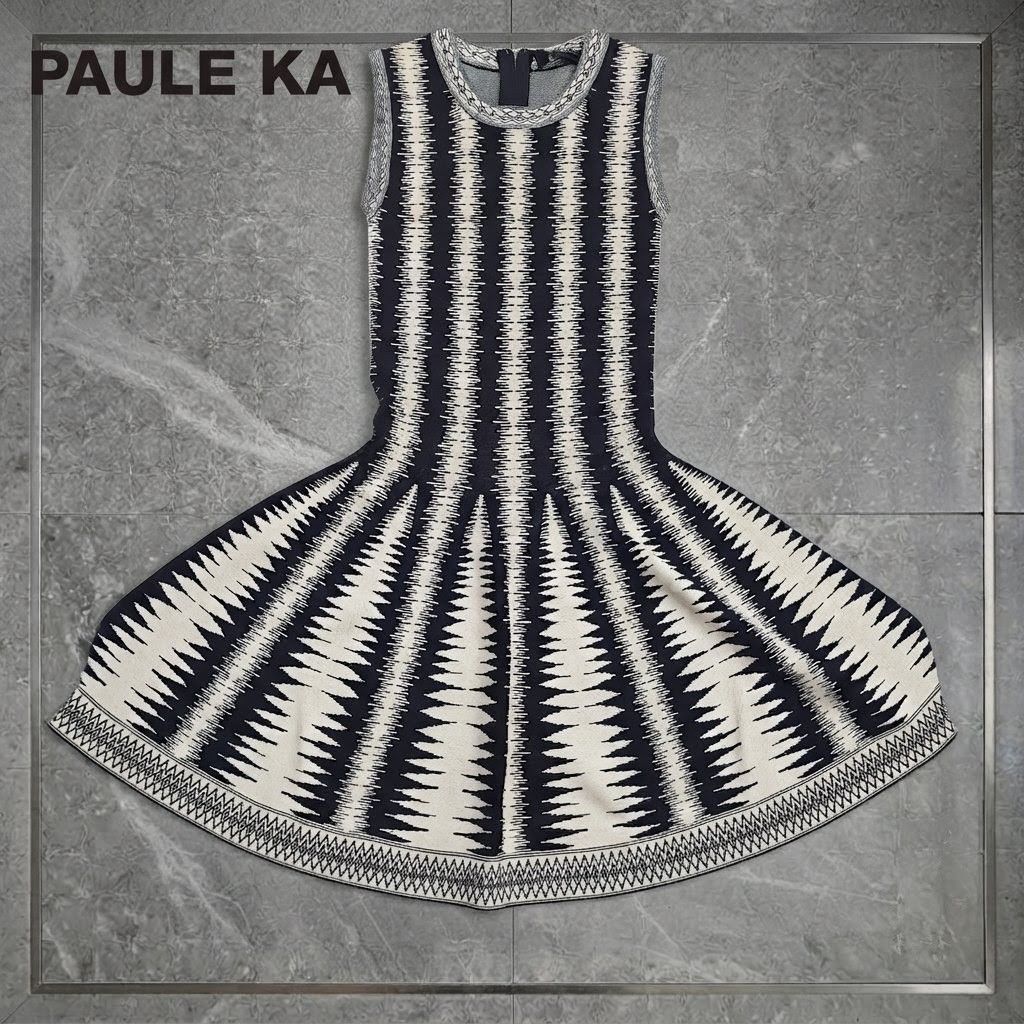 未使用級！ PAULE KA ポールカ サマーニットワンピース 定価79000円