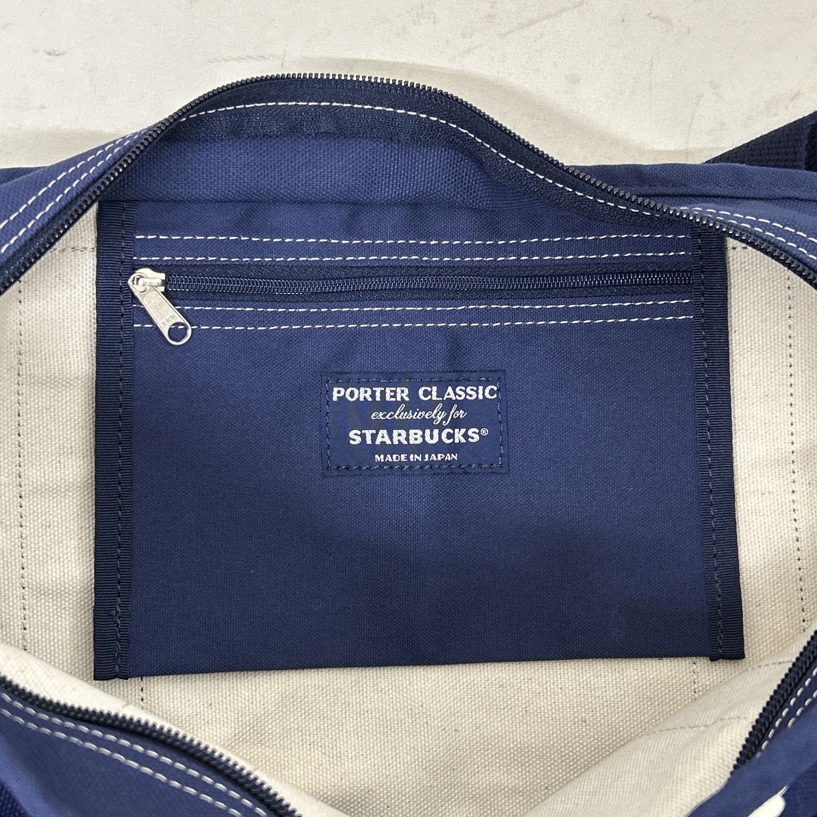 浜館79-2384] PORTER CLASSIC × STARBUCKS コラボ トート 2015年 限定 