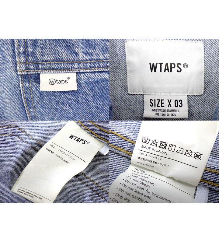 wtaps ダブルタップス デニムジャケット カバーオール X03 ダブルタップス WTAPS 23AW 【 232MVDT JKM04 】 ダディ デニム