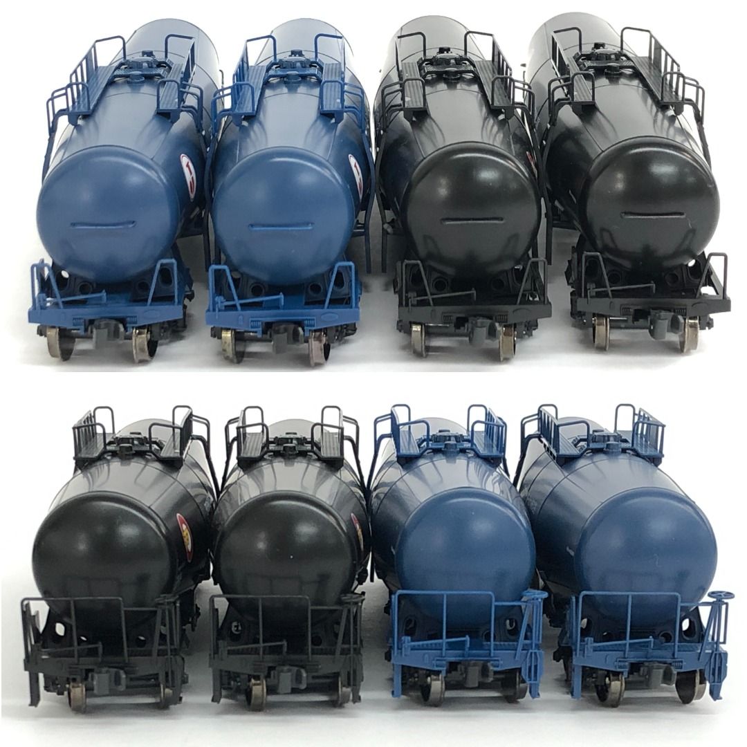 鉄道模型　外国型貨車　Roco45988 タンク車3輌、 DB、DC、HO KATO 1-816 1-817 タキ43000 タンク車 ブルー 黒 4両セット HOゲージ