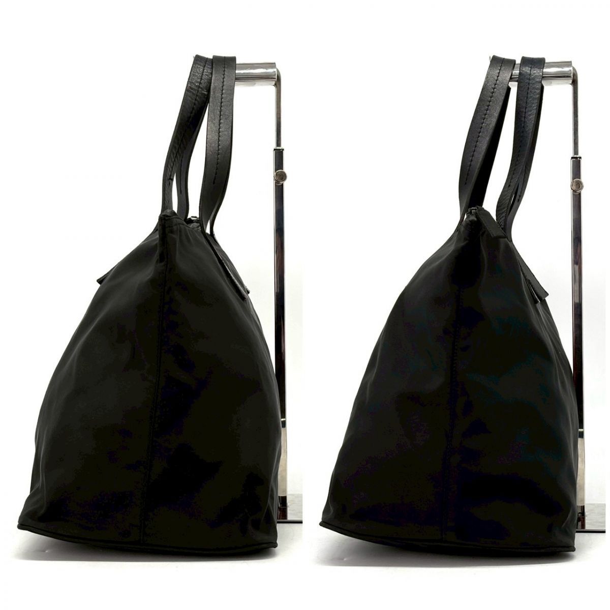 オンオフ問わず頼れる存在感】 PRADA トートバッグ トライアングルロゴ